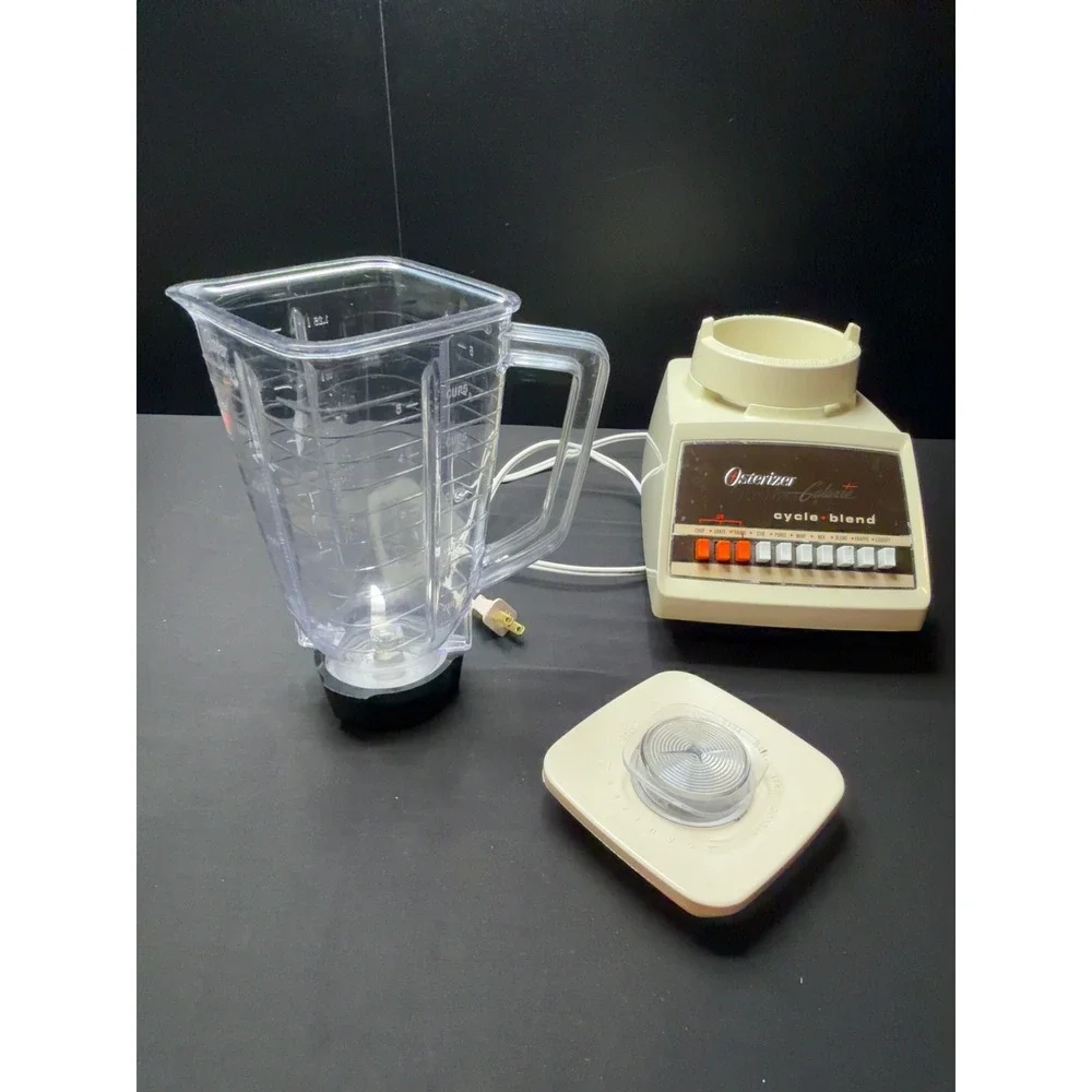 Vintage Osterizer Galaxie Cycle Blend 10 Speed Blender Tested Working Complete
